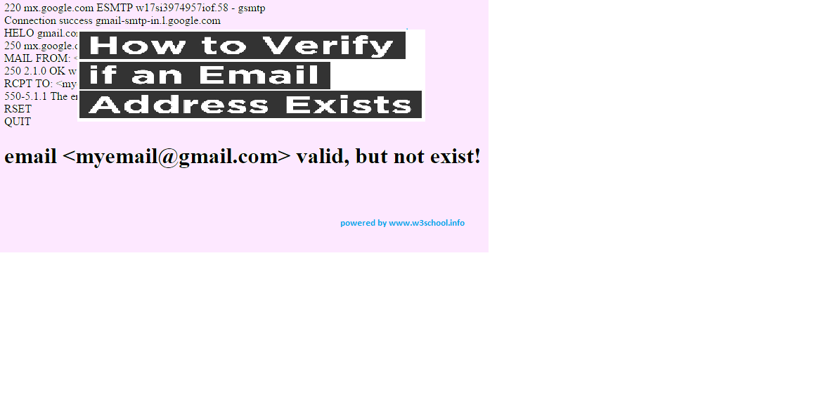 verify email