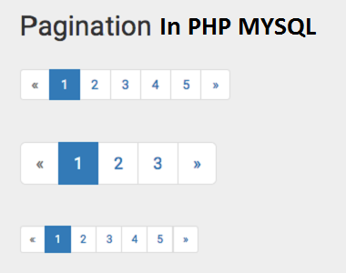 Pagination code using php and mysql