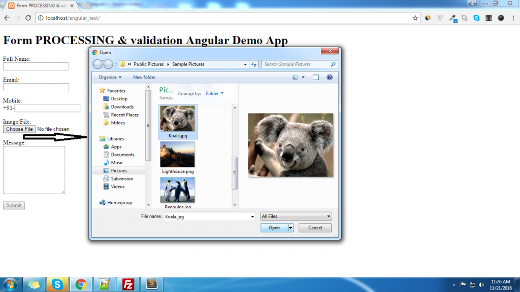 Image or file Upload in angular js