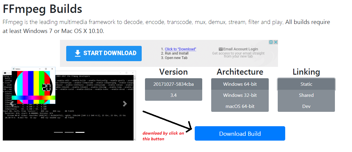 where to download ffmpeg 2.6 where to download ffmpeg 2.6