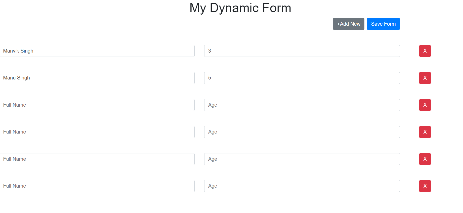 How to create dynamic fields in React Component